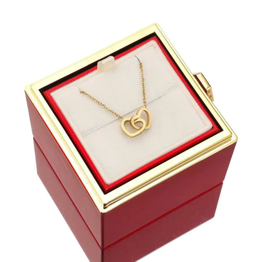 Eternal Rose Box & Personalised Necklace