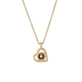 Custom Heart Photo Necklace