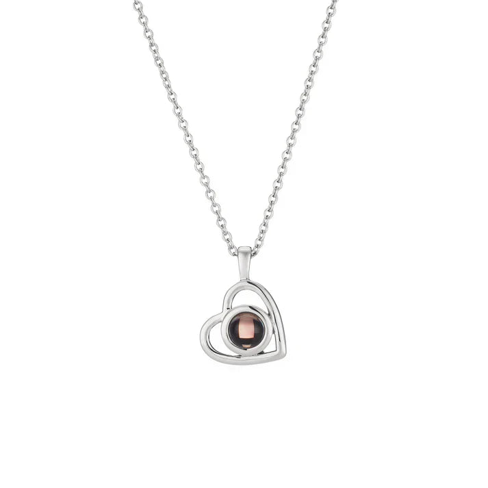 Custom Heart Photo Necklace