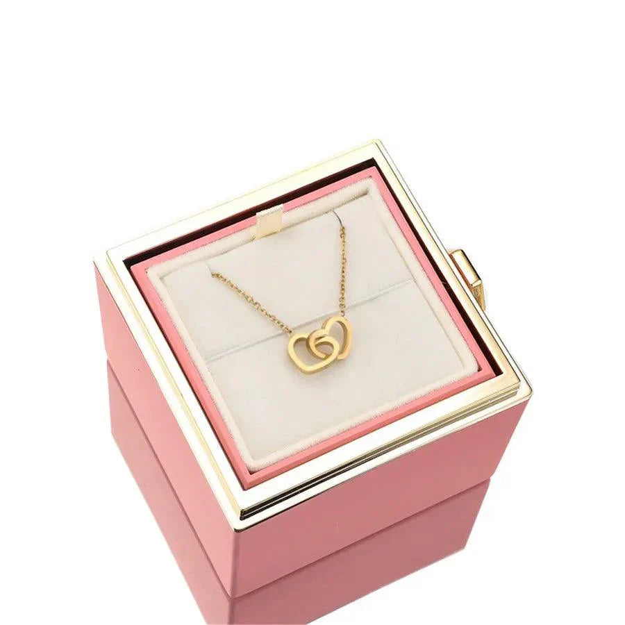 Eternal Rose Box & Personalised Necklace