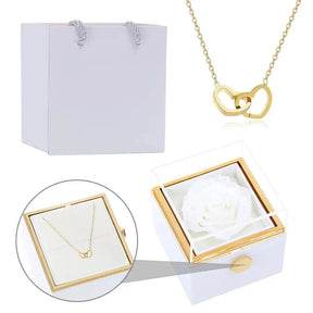Eternal Rose Box & Personalised Necklace