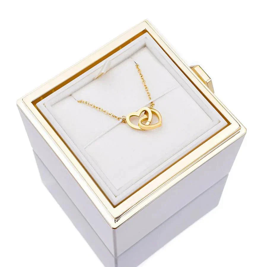 Eternal Rose Box & Personalised Necklace