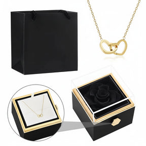 Eternal Rose Box & Personalised Necklace