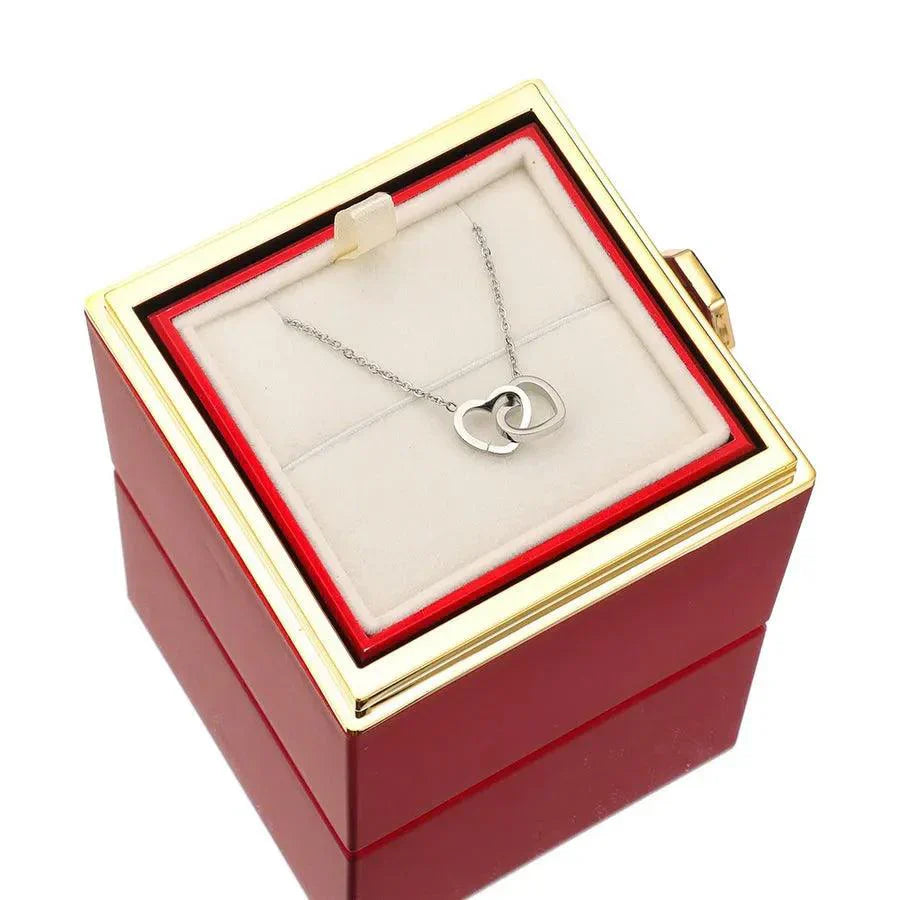 Eternal Rose Box & Personalised Necklace