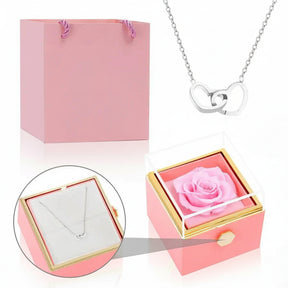 Eternal Rose Box & Personalised Necklace