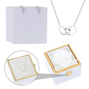 Eternal Rose Box & Personalised Necklace