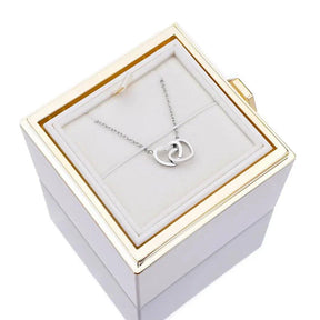Eternal Rose Box & Personalised Necklace