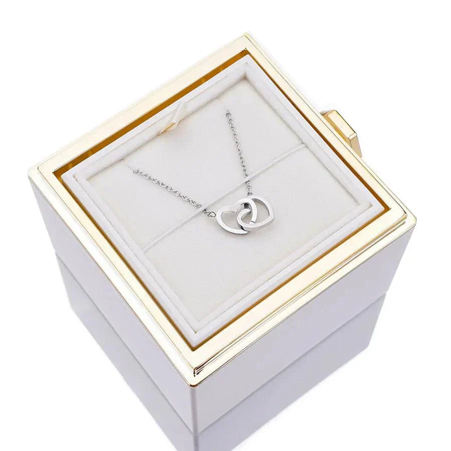 Eternal Rose Box & Personalised Necklace