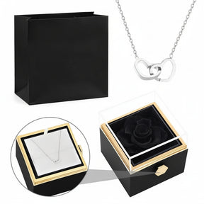 Eternal Rose Box & Personalised Necklace