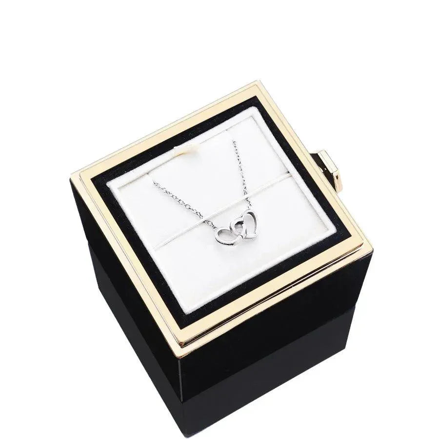 Eternal Rose Box & Personalised Necklace