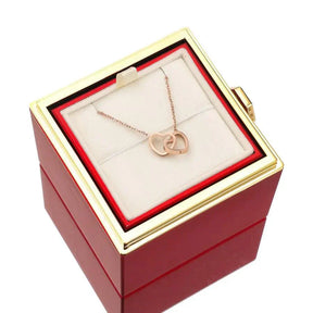 Eternal Rose Box & Personalised Necklace