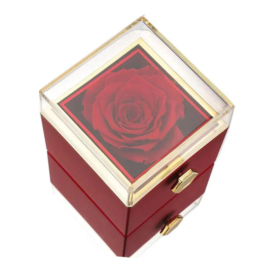 Eternal Rose Box & Personalised Necklace