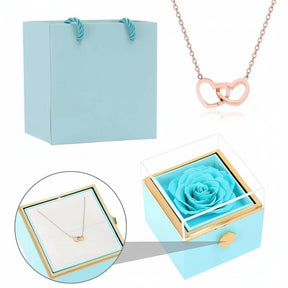 Eternal Rose Box & Personalised Necklace