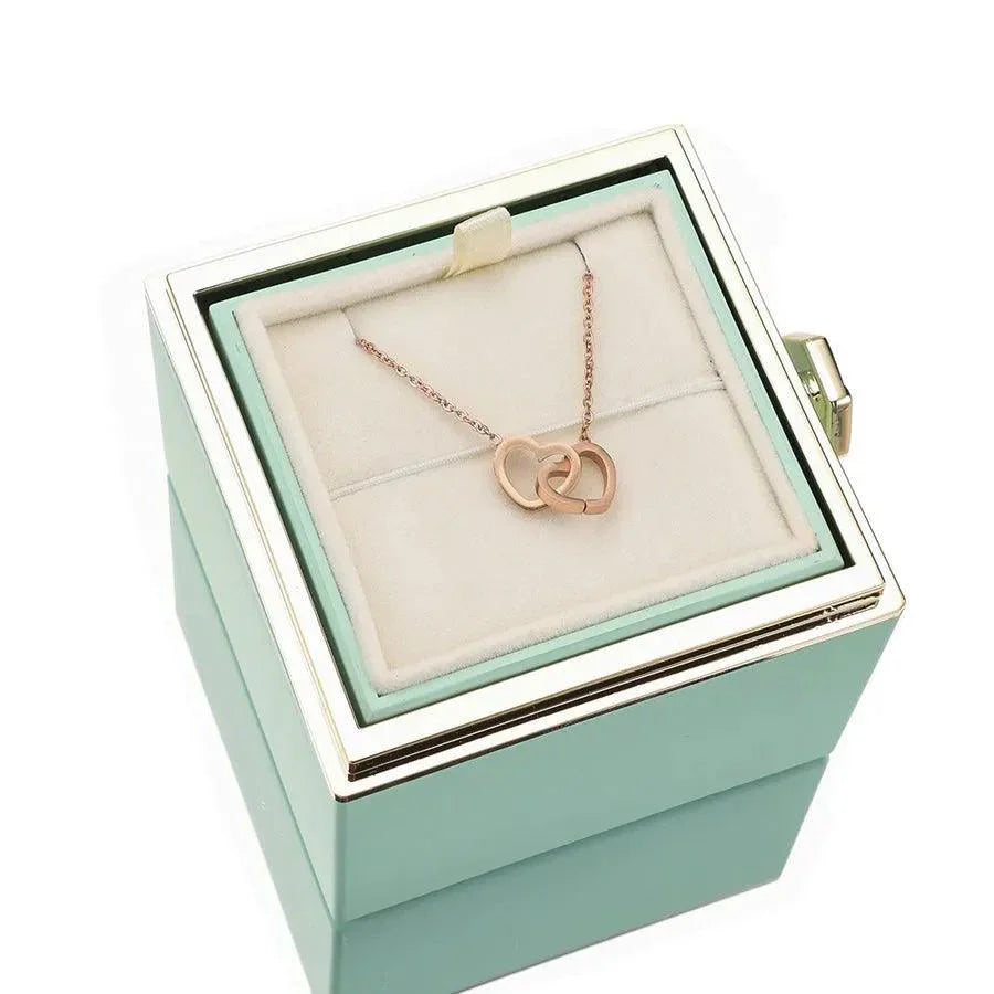 Eternal Rose Box & Personalised Necklace