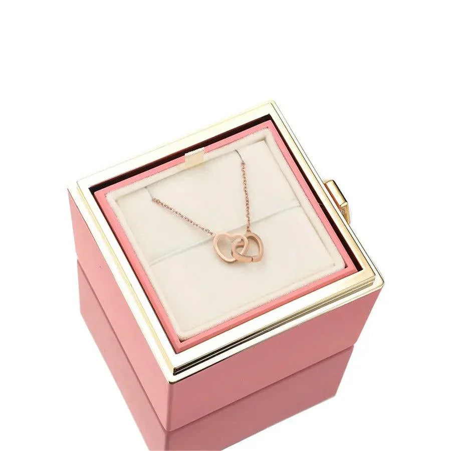 Eternal Rose Box & Personalised Necklace
