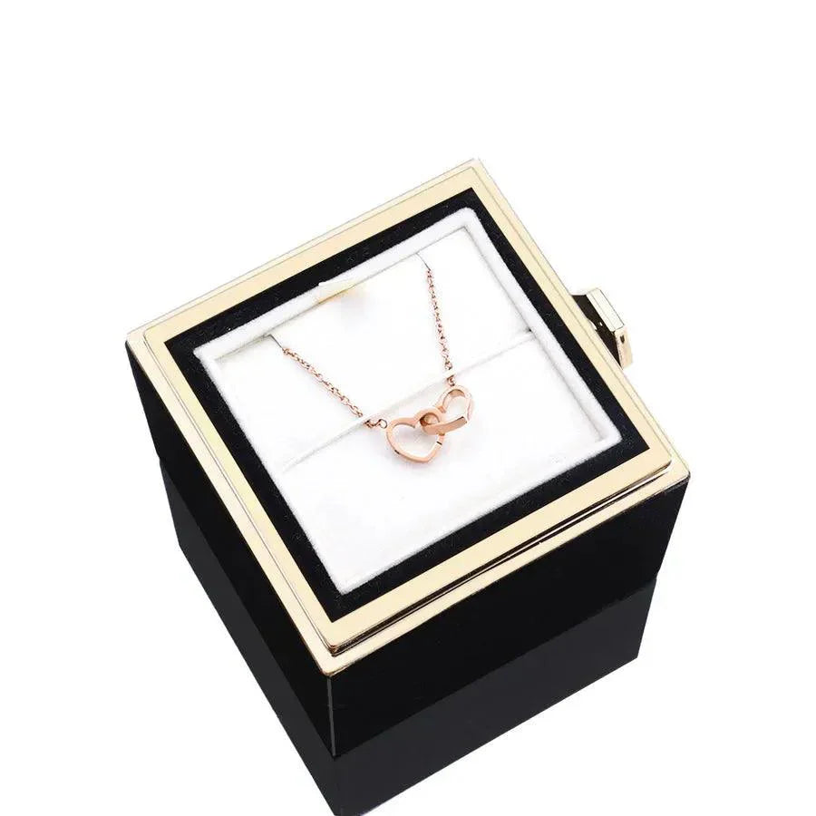 Eternal Rose Box & Personalised Necklace