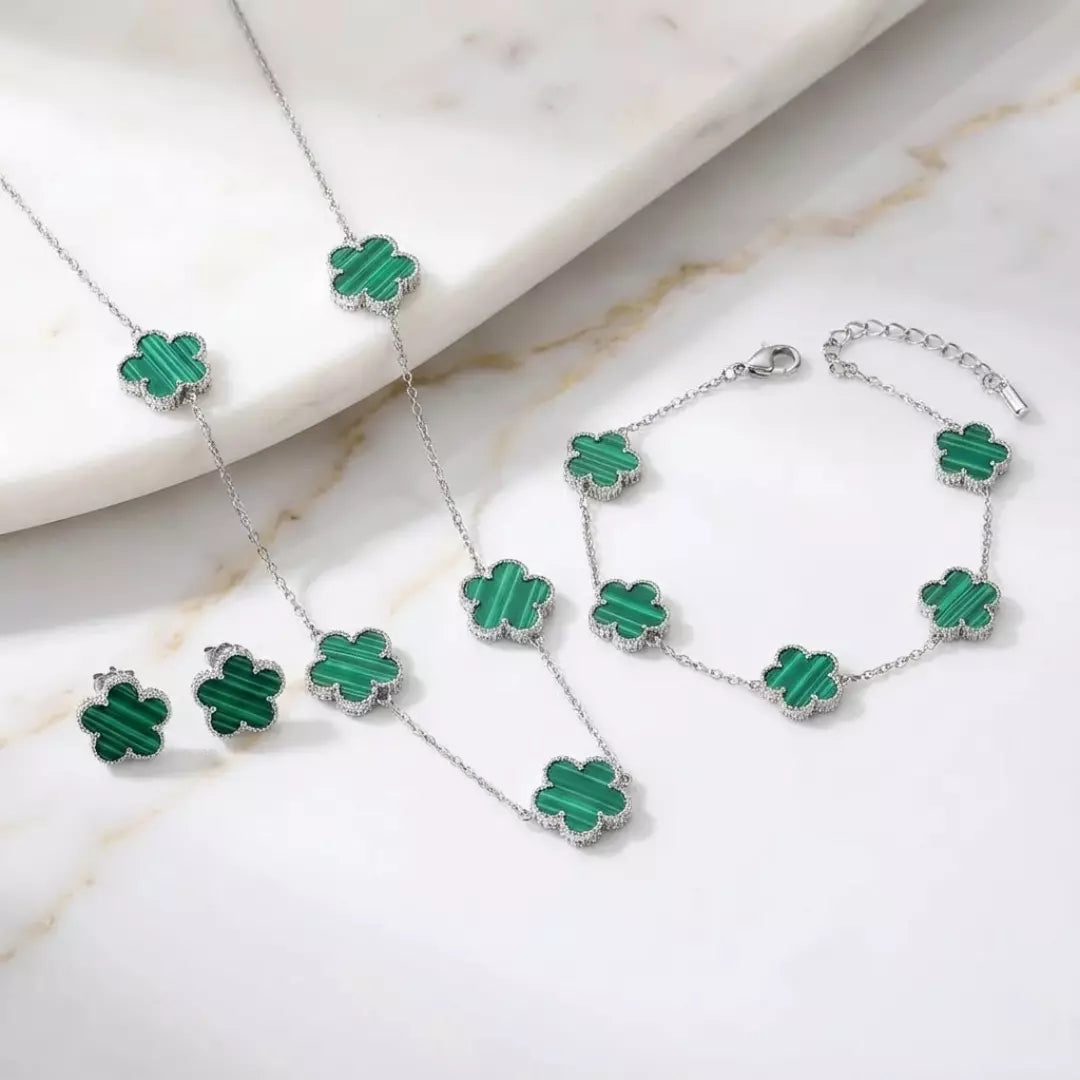 Lucky Clover Jewellery Set (3-Piece)