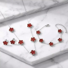 Lucky Clover Jewellery Set (3-Piece)