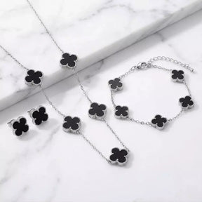 Lucky Clover Jewellery Set (3-Piece)