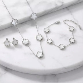 Lucky Clover Jewellery Set (3-Piece)