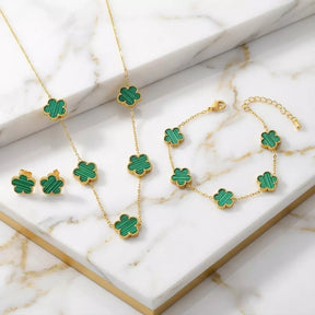 Lucky Clover Jewellery Set (3-Piece)